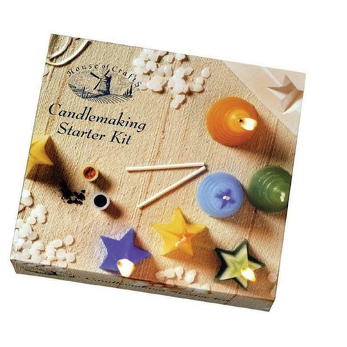 House Of Crafts Scented Candle Making Craft Kit Beeswax Moulds Gel Complete Kits - Picture 3 of 9