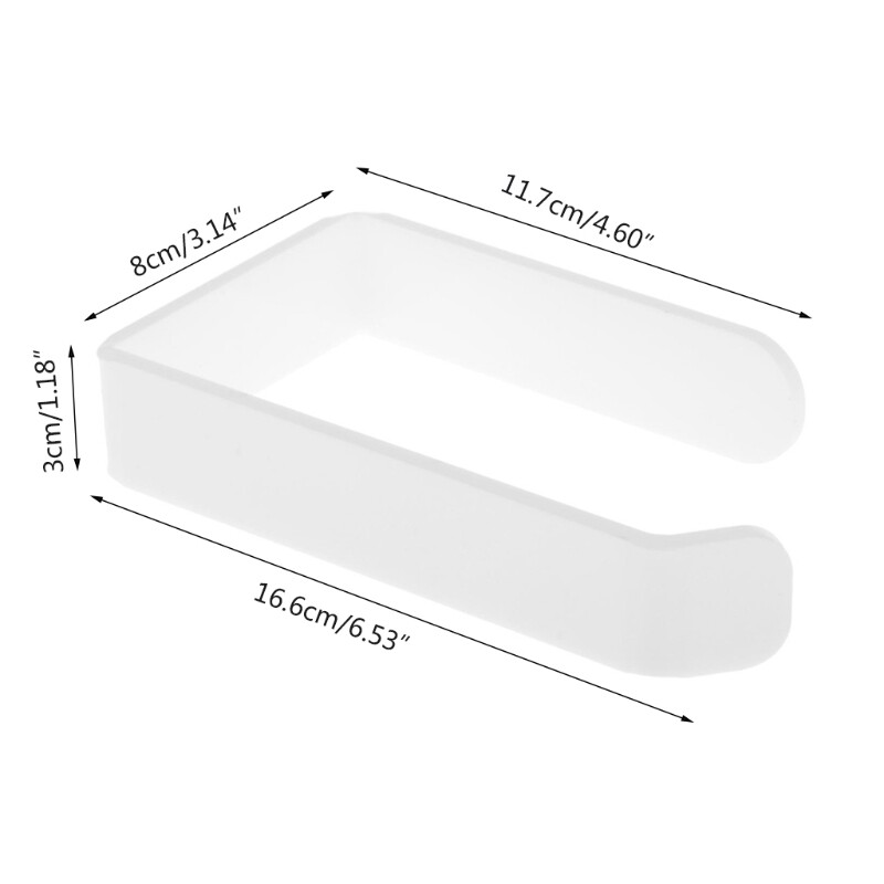 Toilet Paper Holder Acrylic Toilet Roll Holder Self Adhesive In