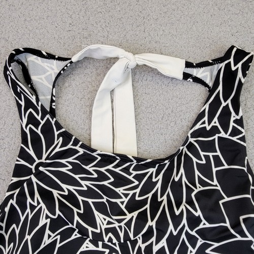 Islander Swimsuit Womens 18 Black Floral One Piece Bathing Suit Resort Vacay - Picture 7 of 18