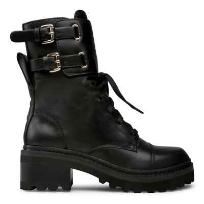 DKNY Size 11 - MENS Black Buckle Strap Boots NWT DKNY Casual Low (1-1.9 in) Heel Height Boots for Women for  main image 3