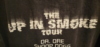 Original VTG 2000 Up In Smoke Tour Rap Concert Tee Shirt Eminem
