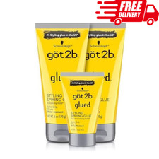 Hair Gel Gottobe Got2B Glued Styling Spiking Hair Gel Got2be 2x 6oz  1x 1.25oz