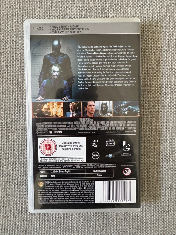 UMD Movie: The Dark Knight (Sony Playstation Portable) Region Free - Image 2 of 3