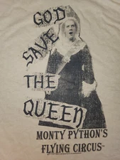 Monty Python God Save The Queen Beige Adult T-Shirt