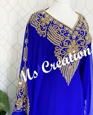 Sale Royal African Attire Bridesmaid Elegant Dubai Moroccan Arabic Kaftan 553