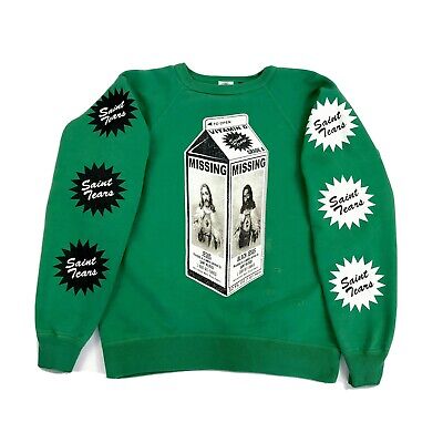 SAINT MICHAEL x DENIM TEARS MILK CARTON GREEN SWEATSHIRT SIZE: M | eBay