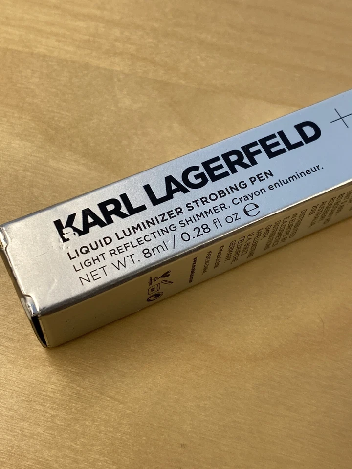 Karl Lagerfeld + Model Co BRONCE Luminizador Líquido Pluma Estroboscópica Luz Reflectante Foto 2 de 4