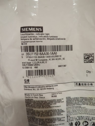 NUEVO Siemens 22mm Amarillo Luz Indicadora 3SU1152-6AA30-1AA0 o AB 800FM-P5 - Imagen 4 de 4