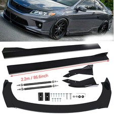 For Honda Accord Front Bumper Lip Chin Spoiler Splitter Body Kitside Skirt