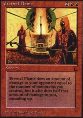 MTG magic cards 1x Eternal Flame The Dark Moderate Play, English | eBay