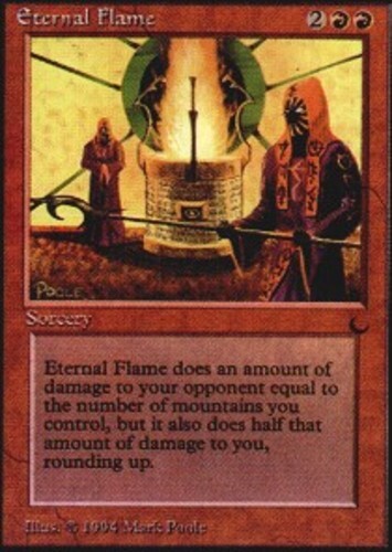 MTG Magic Karten 1x Eternal Flame The Dark Moderate Play, Englisch - Bild 1 von 1