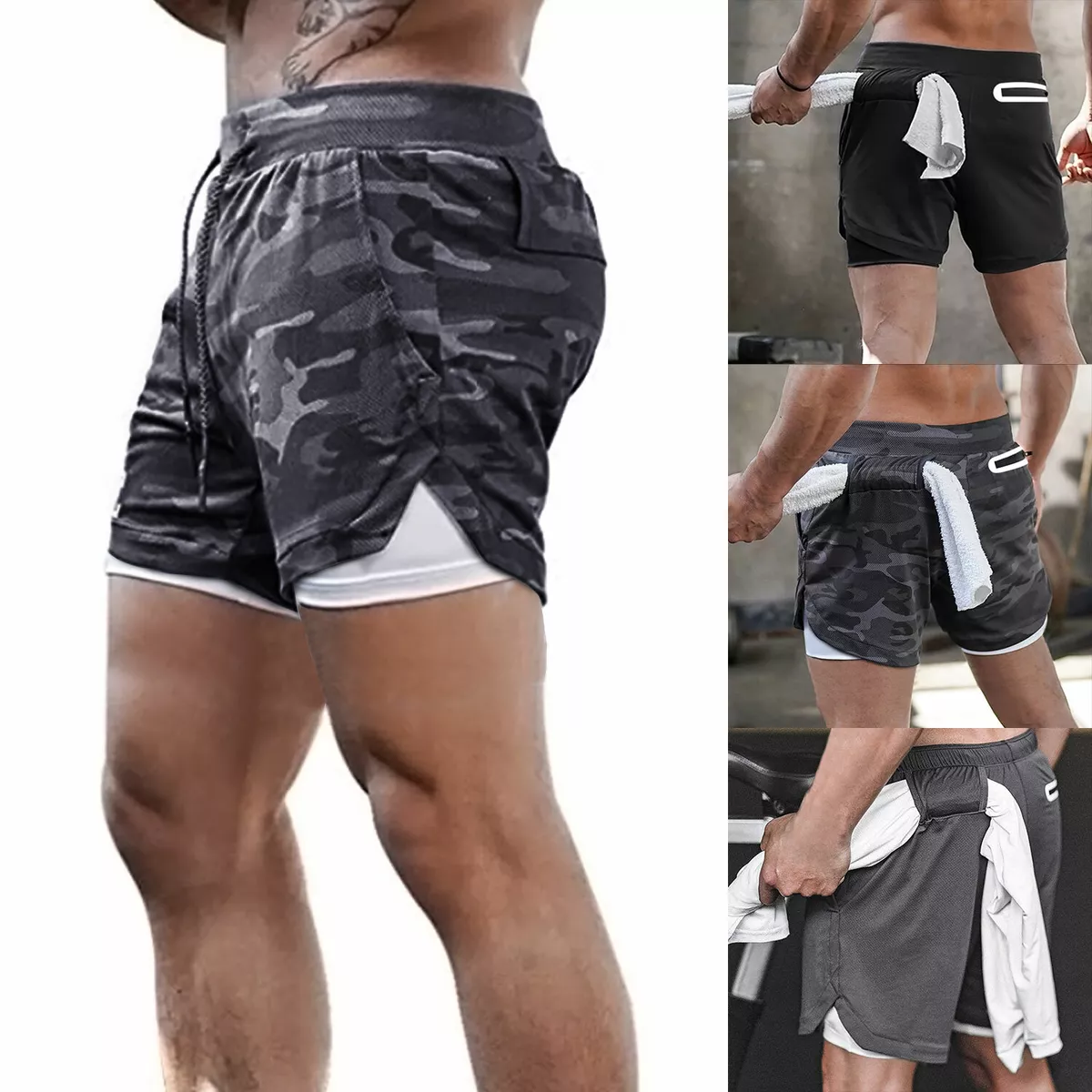 Mens compression store lined shorts