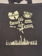 2022 Wu Tang Clan Black New York State of Mind Concert Tour Reusable Bag New