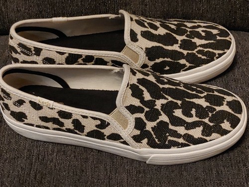 keds double decker leopard slip on