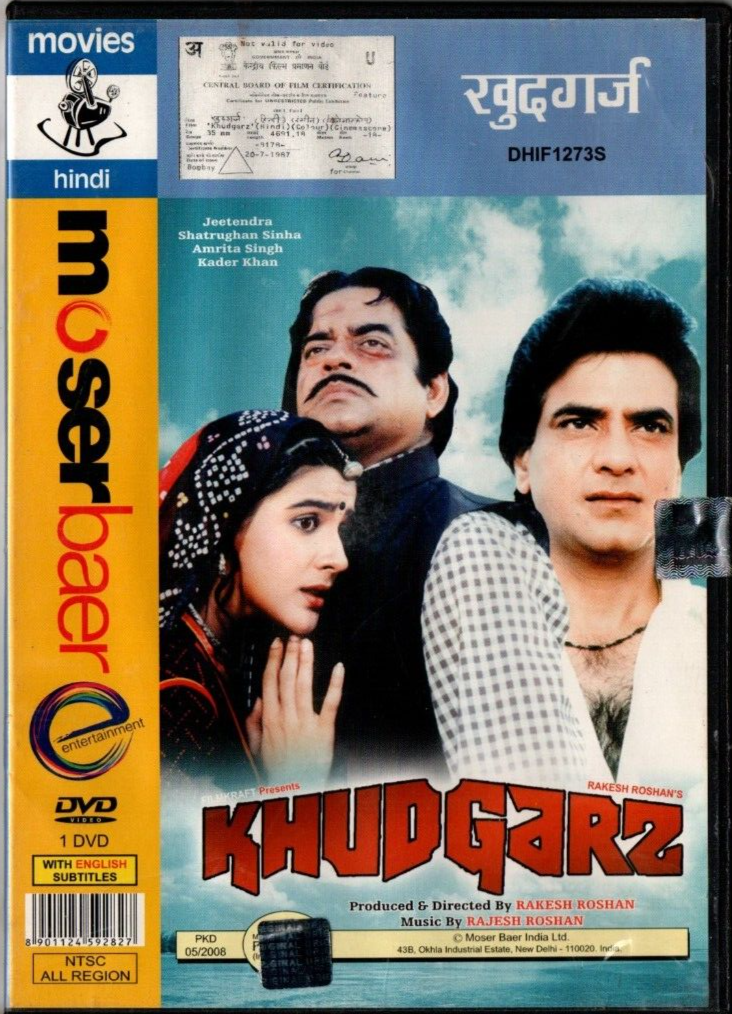KHUDGARZ MOSERBEAR BOLLYWOOD DVD Jeetendra, Govinda, Shatrugan Sinha,  Neelam