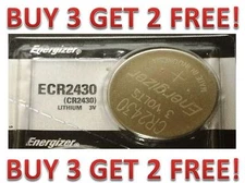 Energizer ECR2430 CR 2430 Lithium 3V Battery Brand New BUY 3 GET 2 FREE!! 