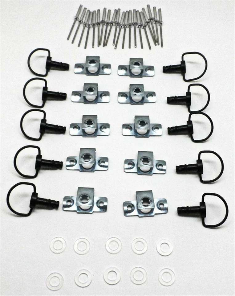 10x Sujetadores Carenado Carrera ANILLO EN D Liberación Rápida Moto Tipo B 17mm 1/4 Vuelta Foto 4 de 4