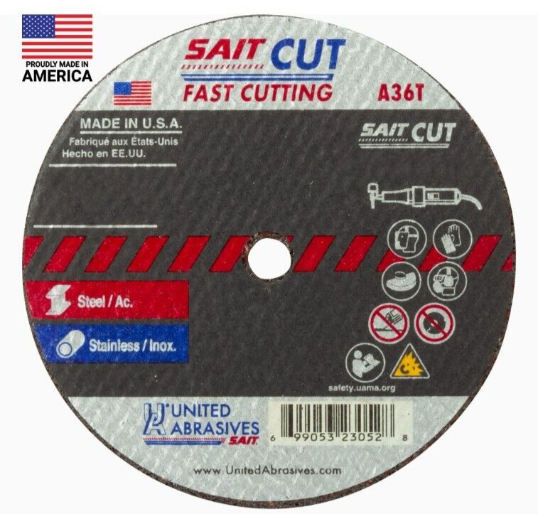 2 ~ SAIT Cutting Wheels 4x.035 ~ A36T ~ Type 1-41~ For Aggressive ...