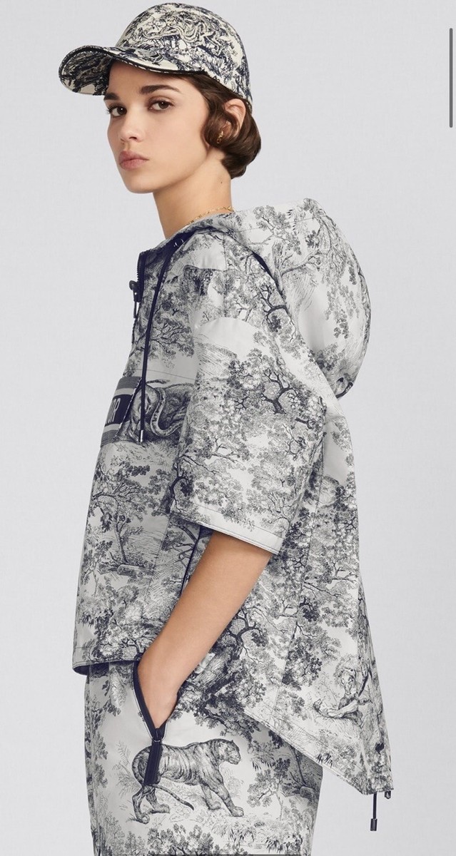 【DIOR直営店】24 DIORIVIERA セール!半袖 ANORAK $4000 Authentic DIOR Toile De Jouy Dioriviera Short Sleeve