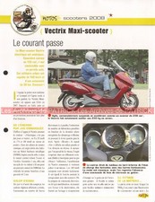 VECTRIX Maxi-Scooter Electrique 2008 Joe Bar Team Fiche Moto #007894