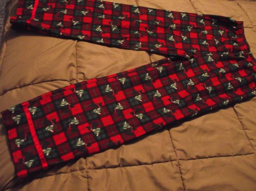 Kids Comfy Winter Fleece Christmas Holiday SCOTTIE DOG Pajama Lounge Pants Sz 8 - Picture 2 of 4
