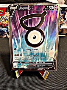 Unown V Pokemon Silver Tempest 176/195 Full Art Ultra Rare NM