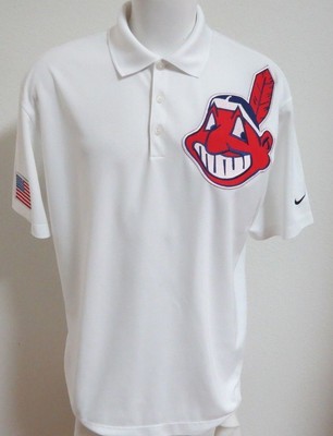 white cleveland indians shirt