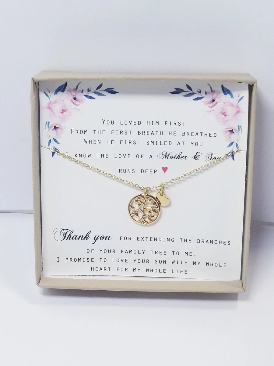 Mother Son Necklace and Card Gift Set eBay