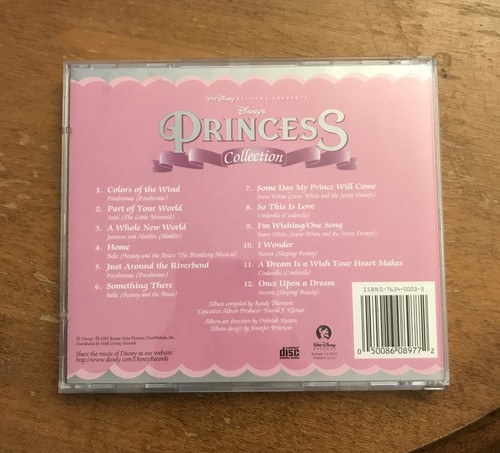 Disney's Princess Collection CD Album by Walt Disney Records (CD, 1995, Disney) - Picture 2 of 12