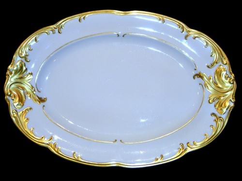 Vintage WALBRZYCH Poland "WLB3" Ornate Heavy Gold Scrolls w/ Black Dinnerware - Picture 96 of 106