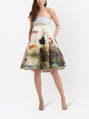 Maxi Dress Oscar De La Renta Summer Dresses $5490 NEW Oscar De La Renta Strapless Floral Maxi Dress Oscar De La Renta Summer Dresses $5490 NEW Oscar De La Renta Strapless Floral