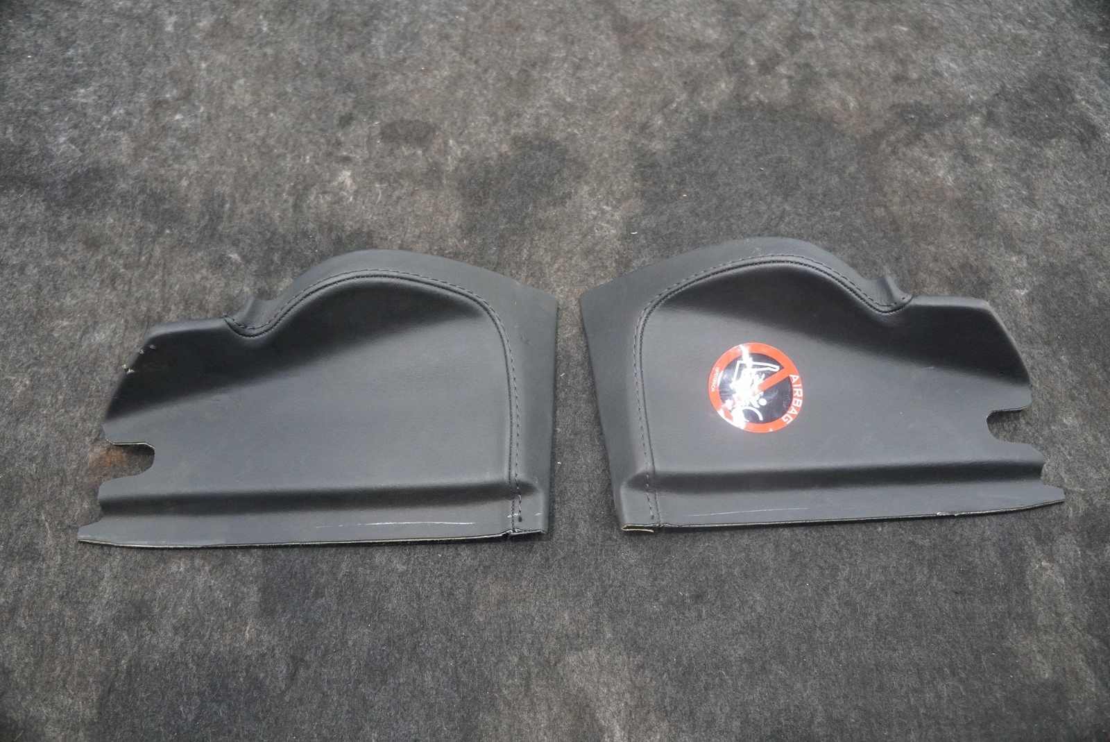 Set Dash End Side Cap Cover Trim Panel Black Leather 14NA262CP McLaren 720S 2020