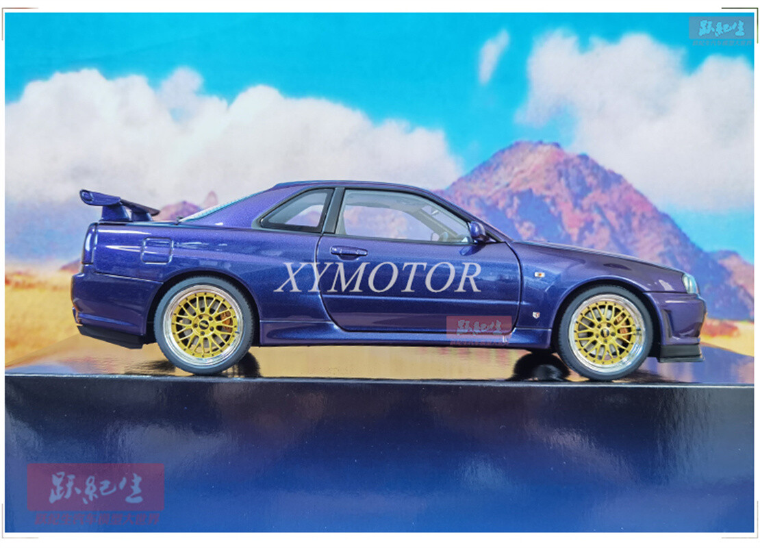 ミニカー AUTOart 1/18 SKYLINE GT-R R34 V-SPEC 2 1/18 AUTOart Nissan Skyline GT-R GTR R34 V-Spec II (Black