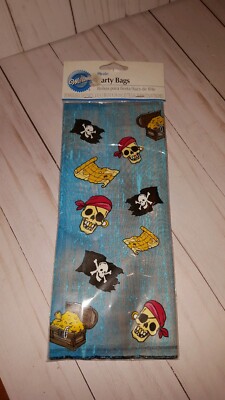 Wilton party bage pirate loot bags 20 gs 4 x 9.5''  (C3)