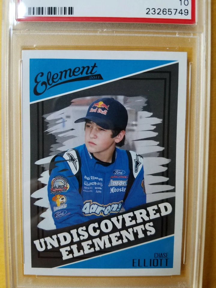 CHASE ELLIOTT 2011 WHEELS ELEMENT #99 NASCAR ROOKIE CARD...RARE PSA 10 GEM/MT!!! - Image 4 of 4