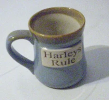 Tumbleweed Pottery Large Coffee Mug "Harleys Rule"