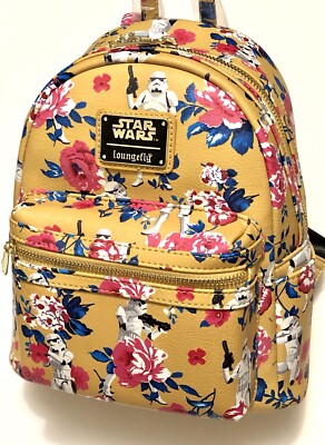 Star Wars Floral Flower Yellow Loungefly Bag Backpack  display picture 2