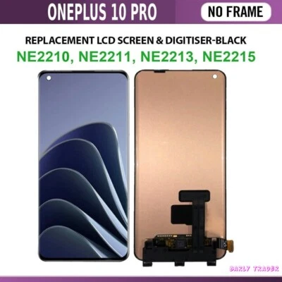 ANG Für OnePlus 10 Pro NE2210 Ersatz LCD Touchscreen Display Einheit Schwarz