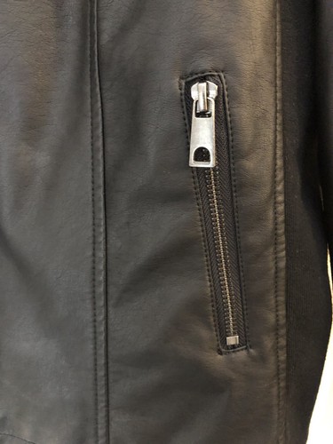 SPYM Womans Faux Leather Motorcycle Jacket Size Large - Picture 3 of 9