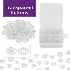 Snap Fasteners Plastic 150 Pack Sew on Poppers Press Stud 7mm/10mm/13mm Sewing