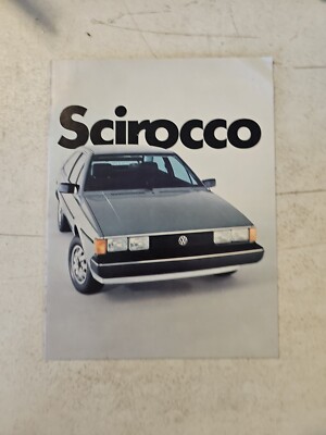 1982 VOLKSWAGEN SCIROCCO ORIGINAL DEALER SALES BROCHURE CATALOG