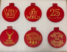 Merry and bright Christmas ornament
