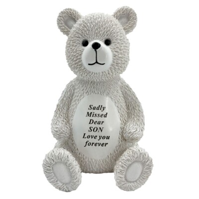 Besonderer Sohn Baby Junge Teddybär Denkmal Grab Ornament Plakette
