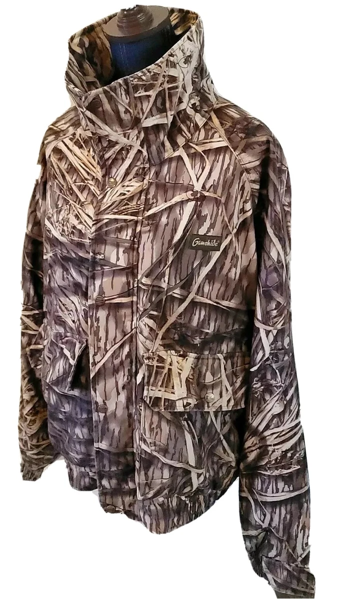 Gamehide Mens Large Hunting Jacket Hush Hide Mossy Oak Shadow Grass Camo GC