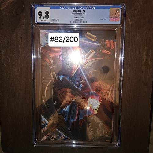 Deadpool #1 Ultimate Edition CGC 9.8  #82/200! Greg Horn FOIL w/COA!