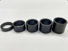 Steel Spacers 1" OD x 3/4" ID Black Racing Bushings