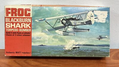 FROG BLACKBURN SHARK TORPEDO BOMBER MODEL AIRCRAFT KIT - 1/72 SCALE, 1968 CV JD