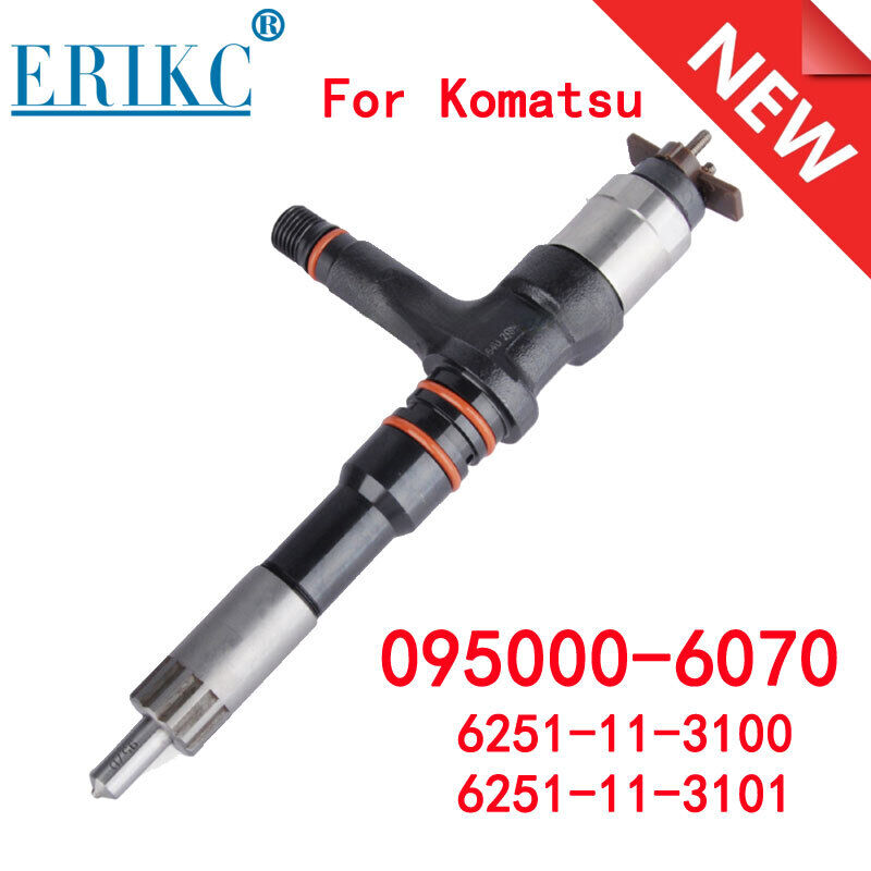6251-11-3100 Fuel Injector 095000-6070 for Komatsu PC400-7 6251-11-3100 Fuel Injector 095000-6070 for Komatsu PC400-7