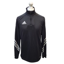 Adidas Black 1/4 Zip Long Sleeve Active Wear Top UK Men's M EE318