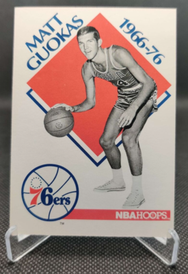 1990-91 NBA Hoops #352 Matt Guokas Philadelphia 76ers basketball